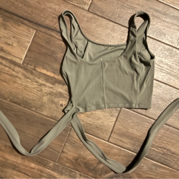 Lululemon Olive Wrap Tank - Picture 2 of 5
